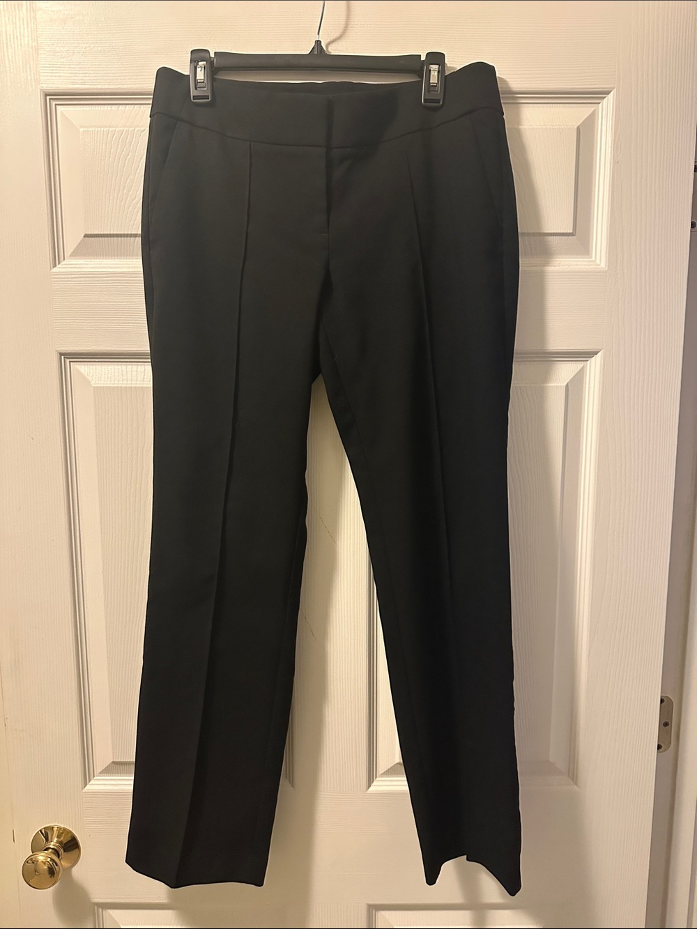 Women’s LOFT Black Marisa Straight-Leg Pants - Size 8